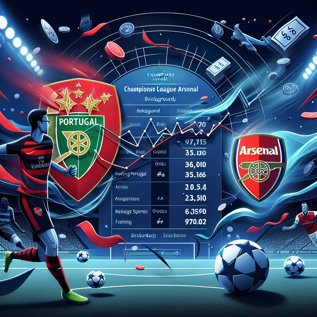 欧冠葡萄牙体育vs阿森纳赔率